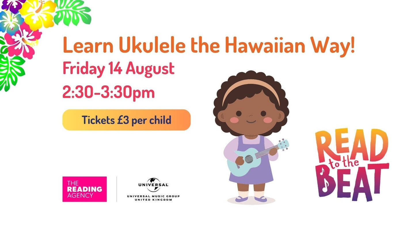 Learn Ukulele the Hawaiian Way! - Waterlooville Library - Friday 14th August 2026 - 2.30pm