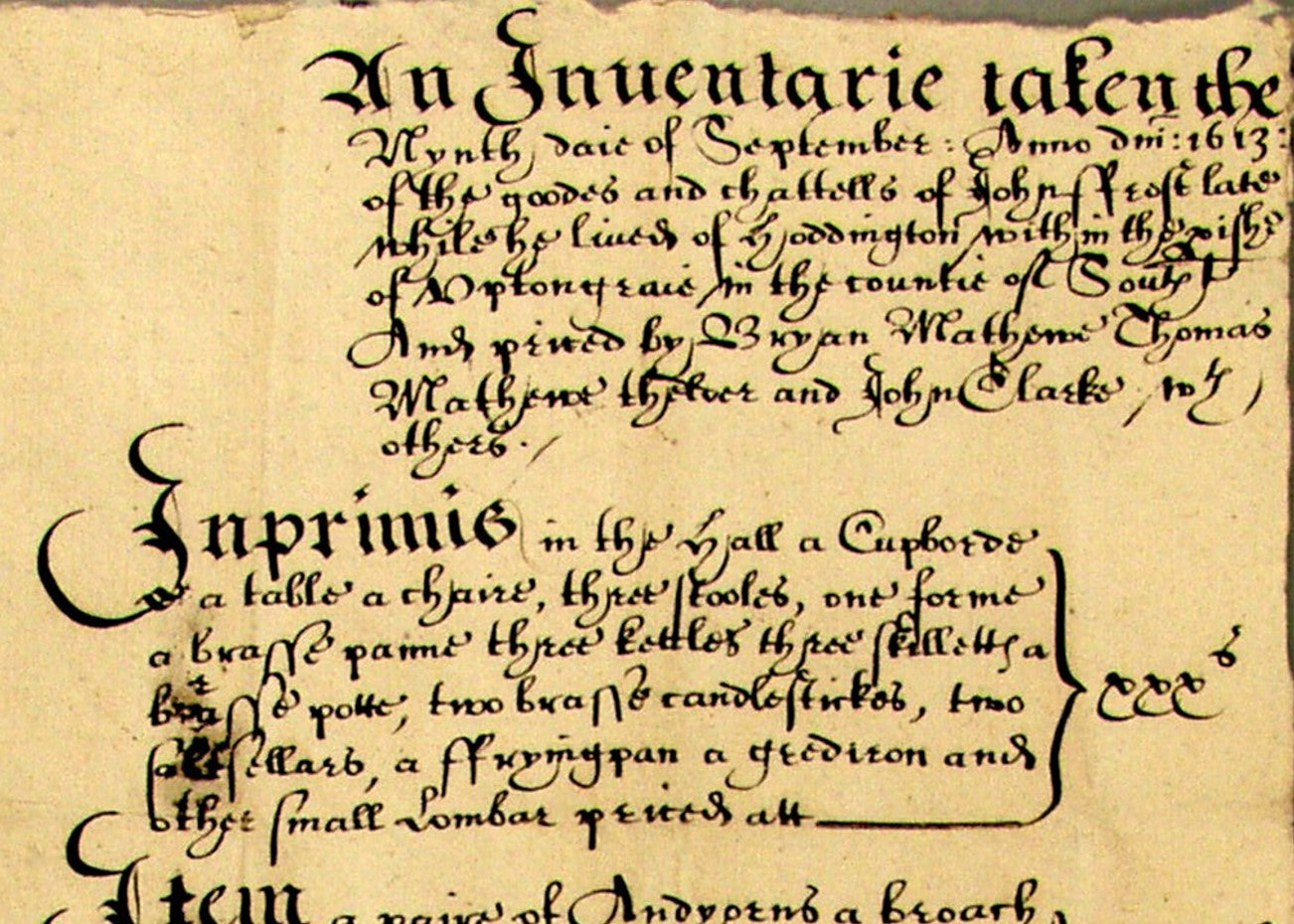 Reading old handwriting - Probate Records - Monday 14th September 2026 - 6.00pm