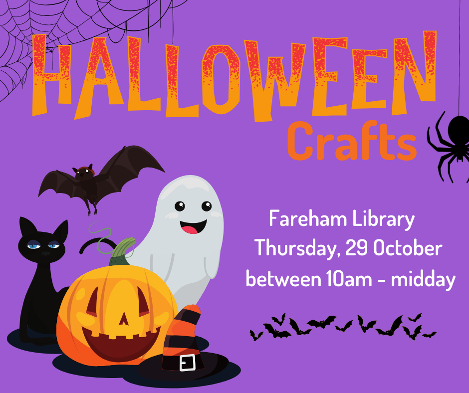 Halloween Crafts - Fareham Library - Thursday 29th October 2026 - 10.00am
