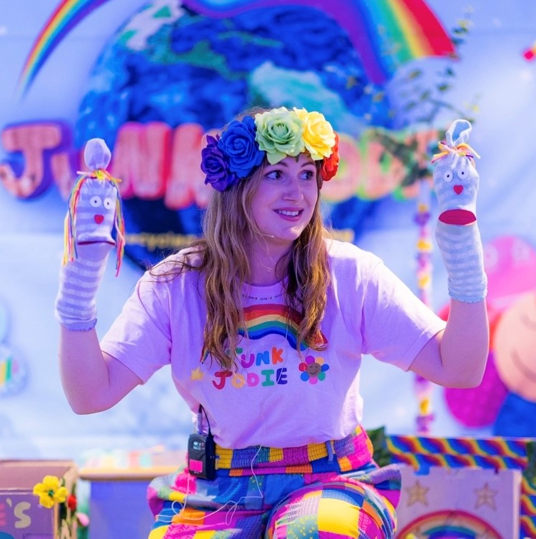 Junk Jodie: Rainbow-LICIOUS The Musical! - Leigh Park Library - Thursday 13th August 2026 - 10.30am