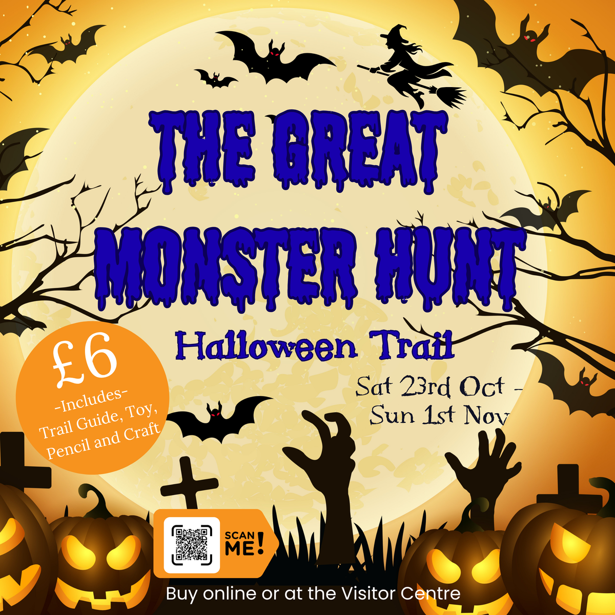 The Great Monster Hunt - Halloween Trail at Queen Elizabeth Country Park - Saturday 24th October to Sunday 1st November 2026