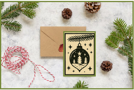Festive Printmaking: Christmas Card Workshop - Fareham Library - Tuesday 24th November 2026 - 10.00am