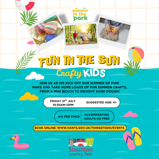 Crafty Kids Fun in the Sun Workshop at Staunton Country Park - Friday 31st July 2026 - 10.30am
