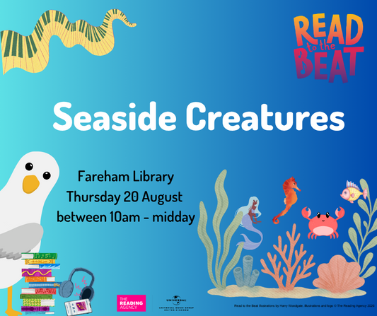 Seaside Creatures Creative Craft - Fareham Library - Thursday 20th August 2026 - 10.00am