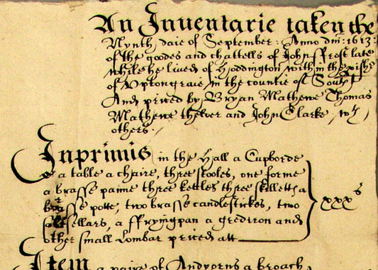 Reading old handwriting - Probate Records - Monday 22nd September 2025 - 6.00pm