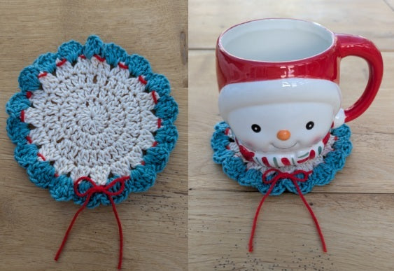 Christmas Coaster Crochet Workshop - Eastleigh Library - Thursday 4th December 2025 - 10.00am