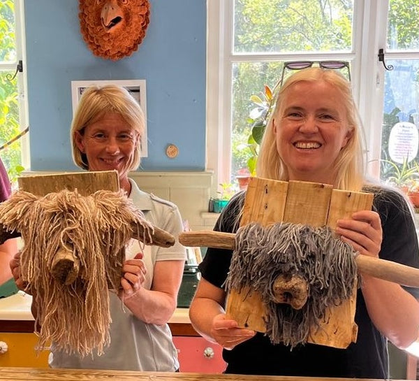 Highland Cows Head Made from Driftwood - Minstead Study Centre - Saturday 1st March 2025