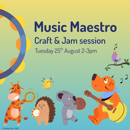 Music Maestro Craft and Jam - Aldershot Library - Tuesday 25th August 2026- 2.00pm