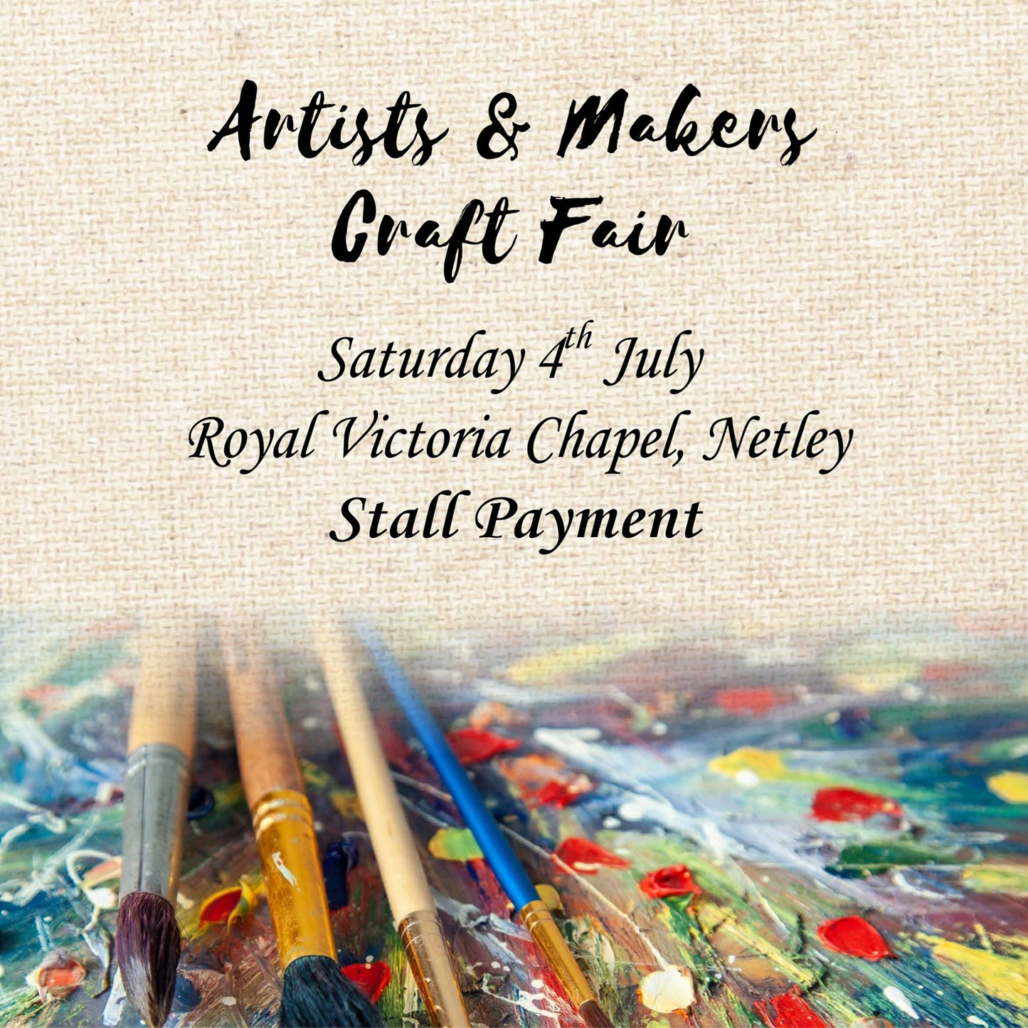 Artists & Makers Fair - Stall Fee - Royal Victoria Country Park - Saturday 4th July 2026