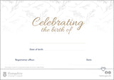 Commemorative Birth Certificate - Style 1