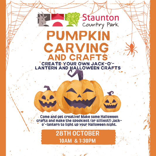 Pumpkin Carving and Halloween Crafts at Staunton Country Park - Wednesday 28th October 2026