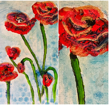Playful Painted Poppies with Jacky - Fleet Library - Wednesday 11th November 2026 - 10.00am