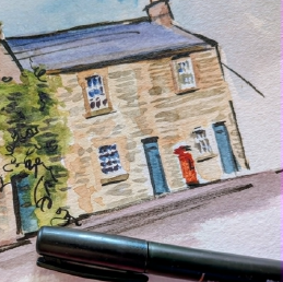 Sketching Buildings with Watercolour and Pen - Yateley Library - Saturday 4th July 2026 - 10.00am