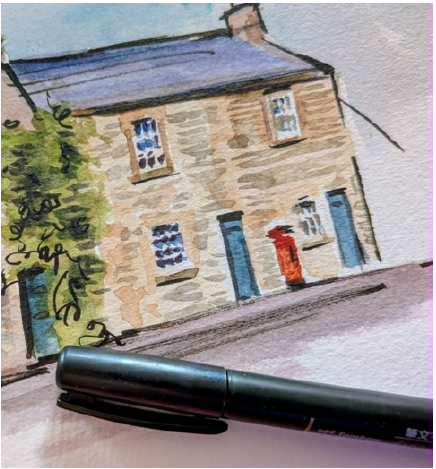 Sketching Buildings Using Pen and Watercolour - Yateley Library - Saturday 14th November 2026 - 10.00am