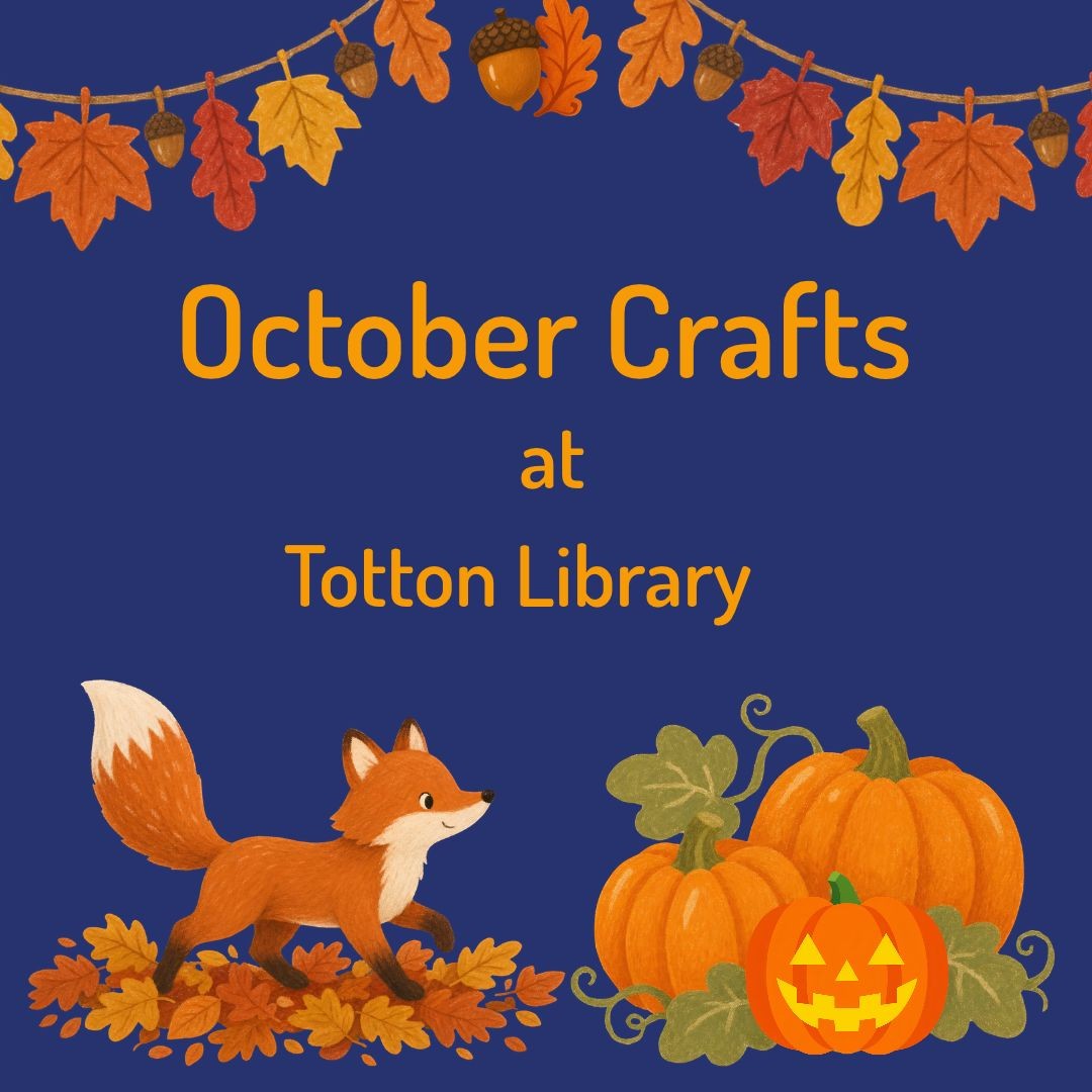 October Crafts - Totton Library - Tuesday 27th October 2026 - 10.00am