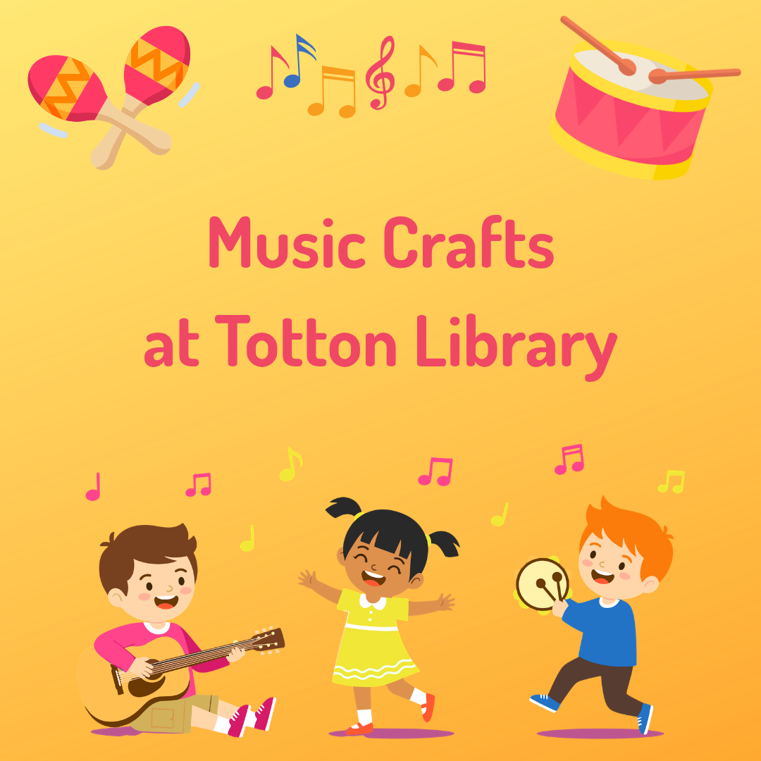 Music Crafts - Totton Library - Thursday 6th August 2026 - 10.00am