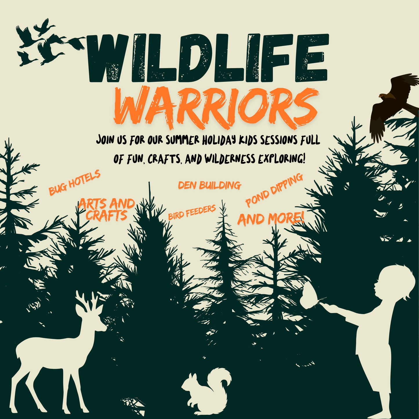 Wildlife Warriors - Kids' Summer Club at Queen Elizabeth Country Park - Monday 24th August 2026 - 10.30am